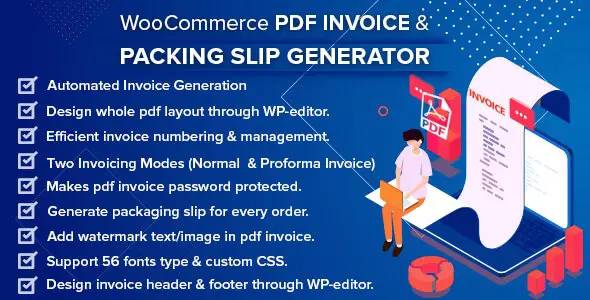 WooCommerce PDF Invoice  Packing Slip Generator